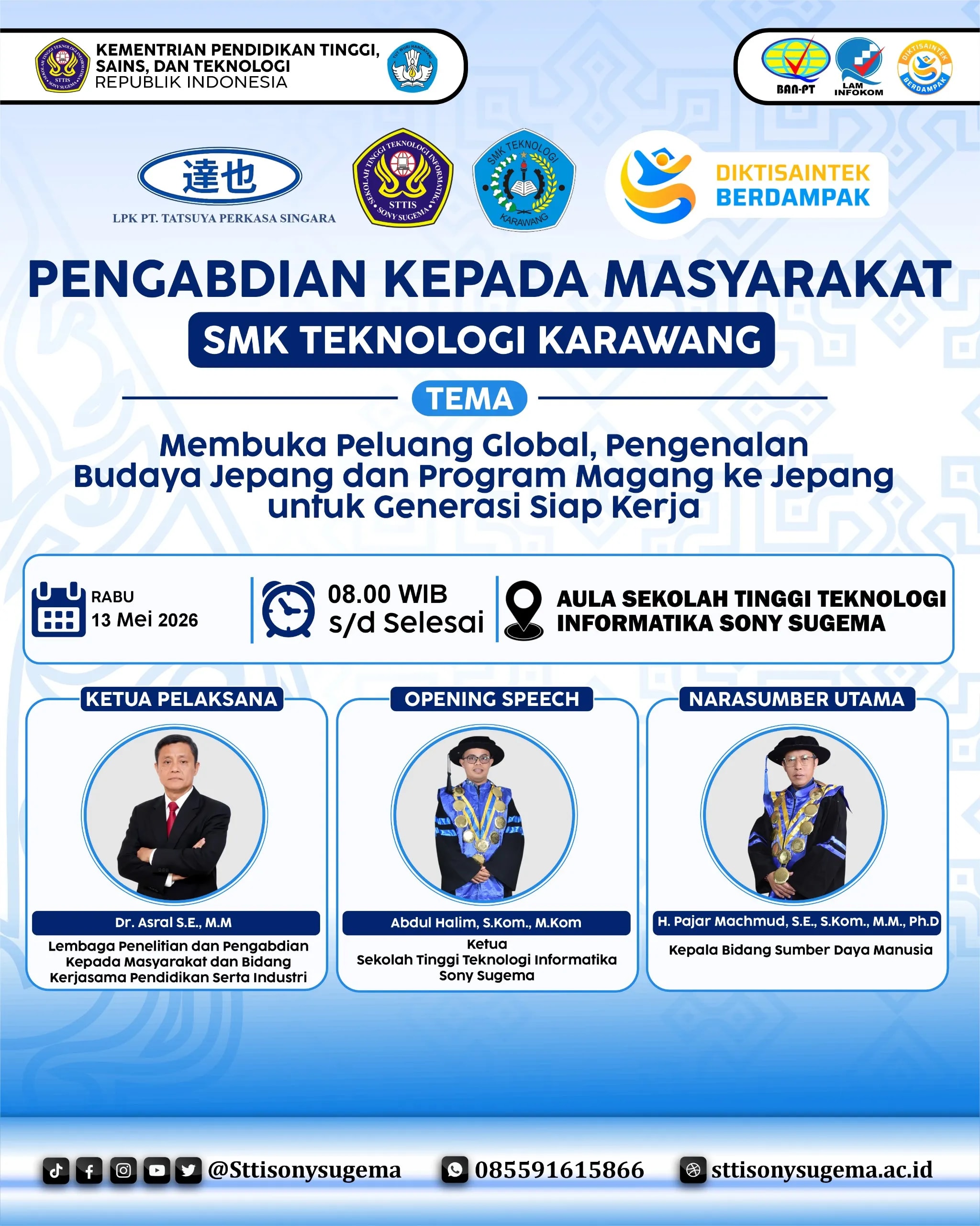 Pengabdian Kepada Masyarakat: Membuka Peluang Global melalui Pengenalan Budaya dan Program Magang Jepang